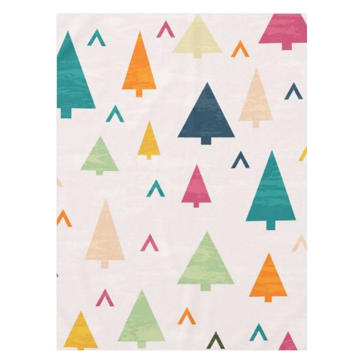 クリスマスツリーパターン テーブルクロス (正面)