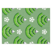 クリスマスツリーパターン テーブルクロス (正面(横))