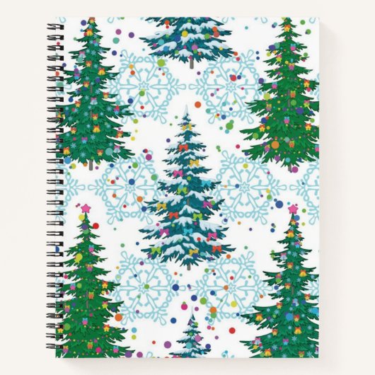 クリスマスツリーパターン ノートブック (正面)