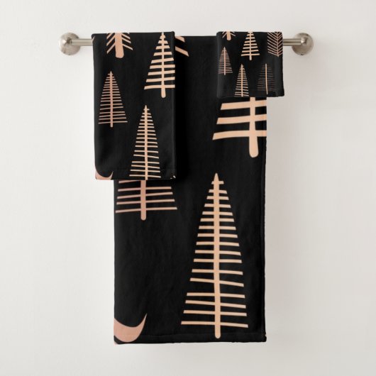 クリスマスツリーパターン バスタオルセット (インサイチュ)