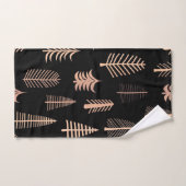 クリスマスツリーパターン バスタオルセット (ハンドタオル)