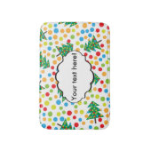 クリスマスツリーパターン バスマット (正面縦)