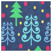 クリスマスツリーパターン ファブリック (クローズアップ)