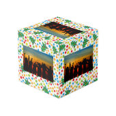 クリスマスツリーパターン フォトキューブ (裏面アングル)