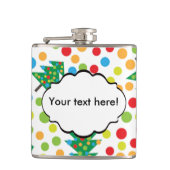 クリスマスツリーパターン フラスク (正面)