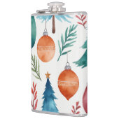 クリスマスツリーパターン フラスク (左)