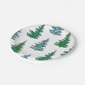 クリスマスツリーパターン ペーパープレート (アングル)