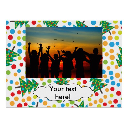 クリスマスツリーパターン ポスター (正面)