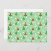 クリスマスツリーパターン ポストカード (正面/裏面)