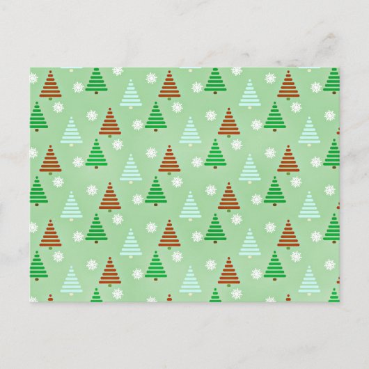 クリスマスツリーパターン ポストカード (正面)