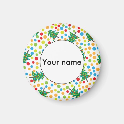 クリスマスツリーパターン マグネット (正面)