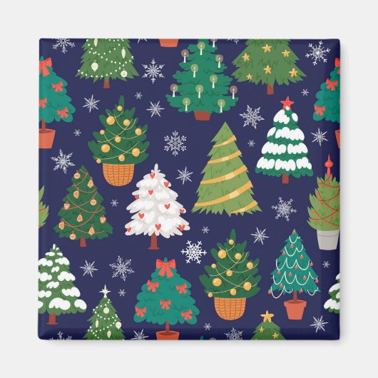 クリスマスツリーパターン マグネット (正面)
