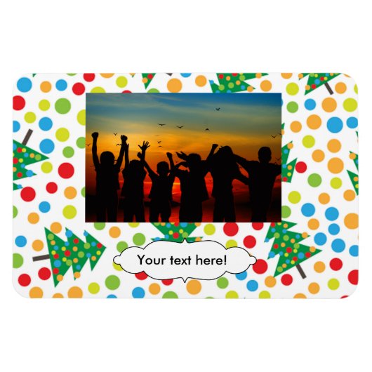 クリスマスツリーパターン マグネット (横)