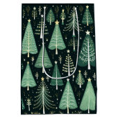 クリスマスツリーパターン ミディアムペーパーバッグ (裏面)