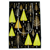 クリスマスツリーパターン ミディアムペーパーバッグ (裏面)