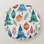 クリスマスツリーパターン ラウンドクッション (裏面)