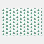 クリスマスツリーパターン ラッピングペーパーシート (正面2)