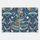 クリスマスツリーパターン ラッピングペーパーシート (正面2)