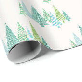 クリスマスツリーパターン ラッピングペーパー (ロールコーナー)