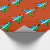 クリスマスツリーパターン ラッピングペーパー (角)