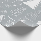 クリスマスツリーパターン ラッピングペーパー (角)