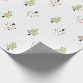 クリスマスツリーパターン ラッピングペーパー (角)