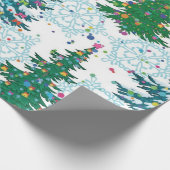 クリスマスツリーパターン ラッピングペーパー (角)