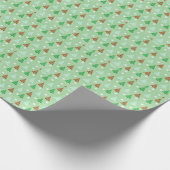 クリスマスツリーパターン ラッピングペーパー (角)