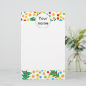 クリスマスツリーパターン 便箋 (スタンド正面)