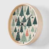 クリスマスツリーパターン 壁時計 (傾斜)