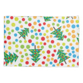 クリスマスツリーパターン 枕カバー (裏面)