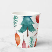 クリスマスツリーパターン 紙コップ (裏面)