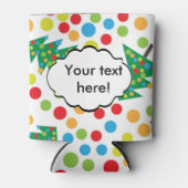 クリスマスツリーパターン 缶クーラー (正面)