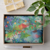 クリスマスツリーパターン 薄葉紙 (ギフト)