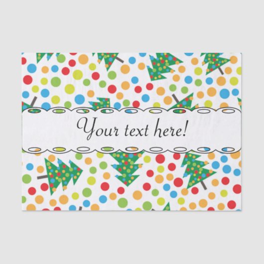 クリスマスツリーパターン 薄葉紙 (正面)