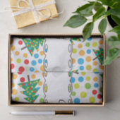 クリスマスツリーパターン 薄葉紙 (ギフト)