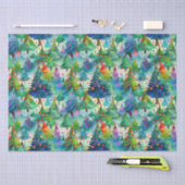 クリスマスツリーパターン 薄葉紙 (クラフト)