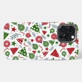 クリスマスツリーパターン iPhoneケース (裏面横)