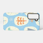 クリスマスツリーパターン SAMSUNG GALAXYケース (裏面横)