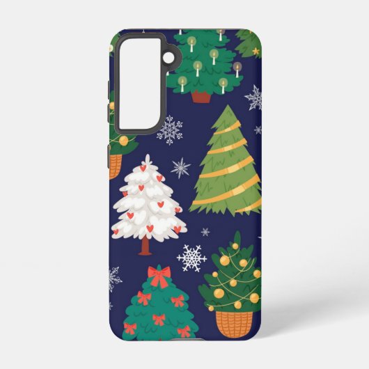クリスマスツリーパターン SAMSUNG GALAXYケース (裏面)