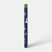 クリスマスツリーパターン SAMSUNG GALAXYケース (左側面)