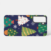 クリスマスツリーパターン SAMSUNG GALAXYケース (裏面横)