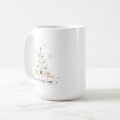 クリスマスツリーパーソナライズされたを1杯飲む コーヒーマグカップ (正面左)