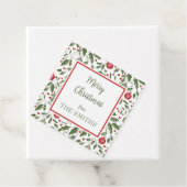 クリスマスツリーパーソナライズされたギフトラベル フェイバータグ (インサイチュ)