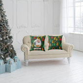 クリスマスツリーパーソナライズされたシェフ母の写真 クッション