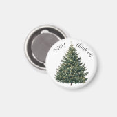 クリスマスツリーパーソナライズされた マグネット (正面/裏面)