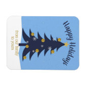 クリスマスツリーパーソナライズされた マグネット (横)