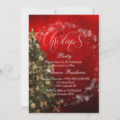 クリスマスツリーパーティの招待状 招待状 (正面)