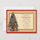 クリスマスツリーパーティの招待状 招待状 (正面)