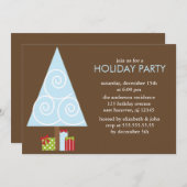 クリスマスツリーパーティの招待状 招待状 (正面/裏面)